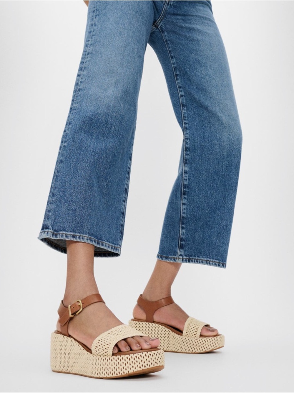 Fitflop Platform Woven Wedge Sandals NEW Size 11